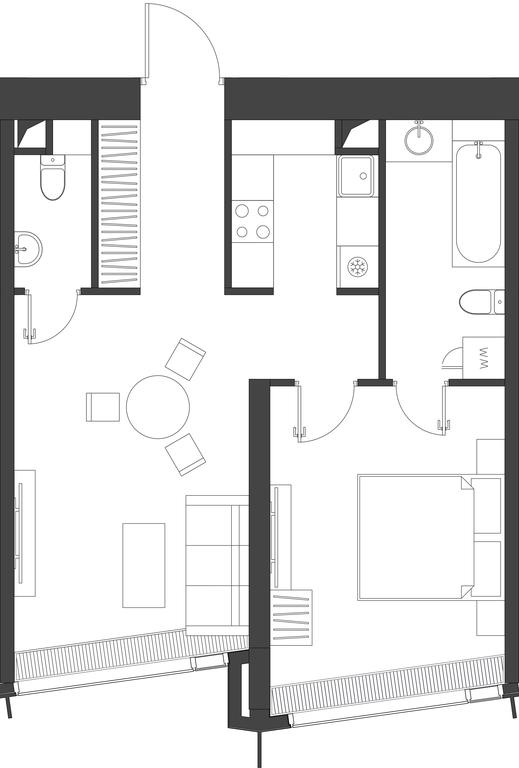 1-BD Apartment Sale, 54.22平方米 at Dom Dau, 1st Krasnogvardeysky Drive, 12с6, Moscow, Russia #1 1-BD Apartment Sale, 54.22平方米 at Dom Dau, 1st Krasnogvardeysky Drive, 12с6, Moscow, Russia #1
