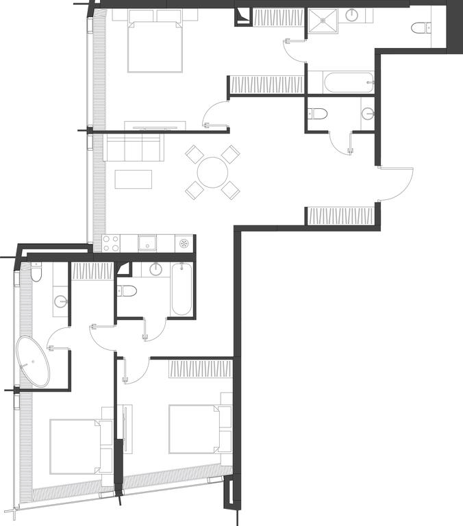 3-BD Apartment Sale, 123.06 sq. m. at Dom Dau, 1st Krasnogvardeysky Drive, 12с6, Moscow, Russia #1 3-BD Apartment Sale, 123.06 sq. m. at Dom Dau, 1st Krasnogvardeysky Drive, 12с6, Moscow, Russia #1