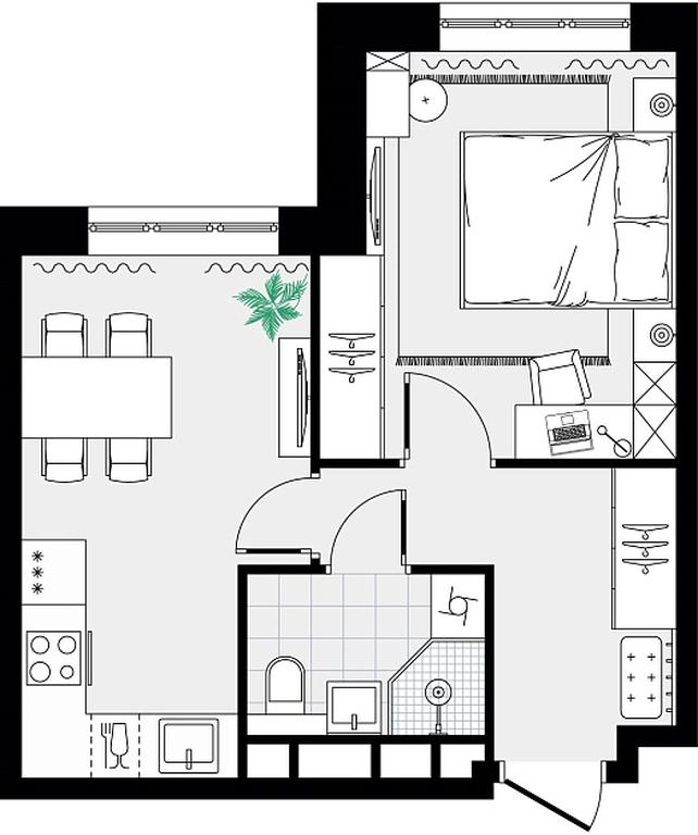 Apartment Sale, 32.82 sq. m. at Novograd Pavlino, Kosinskoye shosse, 2, Novoye Pavlino Microdistrict, Balashikha, Moscow Region, Russia #2 Apartment Sale, 32.82 sq. m. at Novograd Pavlino, Kosinskoye shosse, 2, Novoye Pavlino Microdistrict, Balashikha, Moscow Region, Russia #2