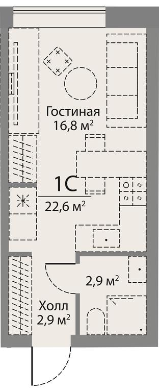 Apartment Sale, 22.6平方米 at Stories, zhiloy kompleks Storis na Mosfilmovskoy, kvartal Kinematograficheskiy, Moscow, Russia #1 Apartment Sale, 22.6平方米 at Stories, zhiloy kompleks Storis na Mosfilmovskoy, kvartal Kinematograficheskiy, Moscow, Russia #1