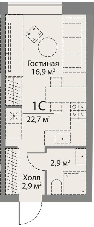 Apartment Sale, 22.7 sq. m. at Stories, zhiloy kompleks Storis na Mosfilmovskoy, kvartal Kinematograficheskiy, Moscow, Russia #1 Apartment Sale, 22.7 sq. m. at Stories, zhiloy kompleks Storis na Mosfilmovskoy, kvartal Kinematograficheskiy, Moscow, Russia #1