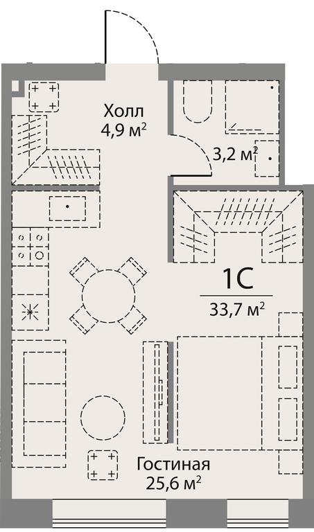 Apartment Sale, 33.7 sq. m. at Stories, zhiloy kompleks Storis na Mosfilmovskoy, kvartal Kinematograficheskiy, Moscow, Russia #1 Apartment Sale, 33.7 sq. m. at Stories, zhiloy kompleks Storis na Mosfilmovskoy, kvartal Kinematograficheskiy, Moscow, Russia #1