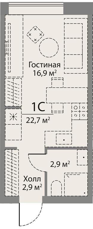 Apartment Sale, 22.7 sq. m. at Stories, zhiloy kompleks Storis na Mosfilmovskoy, kvartal Kinematograficheskiy, Moscow, Russia #1 Apartment Sale, 22.7 sq. m. at Stories, zhiloy kompleks Storis na Mosfilmovskoy, kvartal Kinematograficheskiy, Moscow, Russia #1