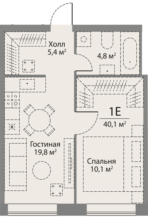 1-BD Apartment Sale, 40.1平方米 at Stories, zhiloy kompleks Storis na Mosfilmovskoy, kvartal Kinematograficheskiy, Moscow, Russia #1 1-BD Apartment Sale, 40.1平方米 at Stories, zhiloy kompleks Storis na Mosfilmovskoy, kvartal Kinematograficheskiy, Moscow, Russia #1