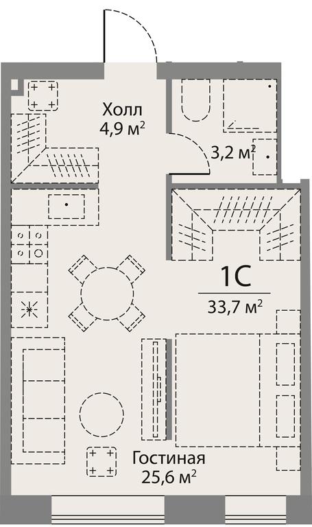 1-BD Apartment Sale, 33.7 sq. m. at Stories, zhiloy kompleks Storis na Mosfilmovskoy, kvartal Kinematograficheskiy, Moscow, Russia #1 1-BD Apartment Sale, 33.7 sq. m. at Stories, zhiloy kompleks Storis na Mosfilmovskoy, kvartal Kinematograficheskiy, Moscow, Russia #1