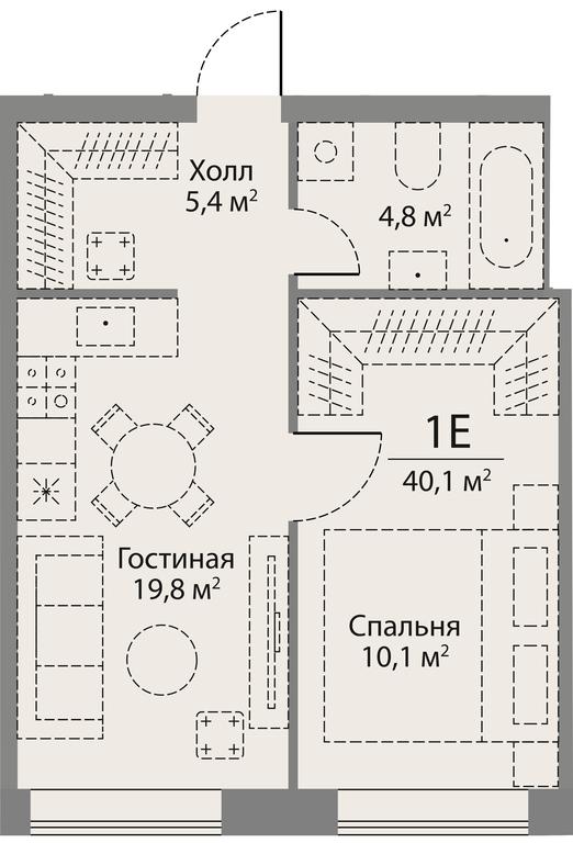 1-BD Apartment Sale, 40.1平方米 at Stories, zhiloy kompleks Storis na Mosfilmovskoy, kvartal Kinematograficheskiy, Moscow, Russia #1 1-BD Apartment Sale, 40.1平方米 at Stories, zhiloy kompleks Storis na Mosfilmovskoy, kvartal Kinematograficheskiy, Moscow, Russia #1