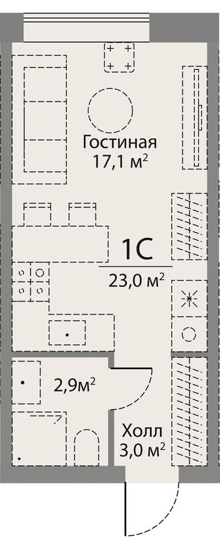 Apartment Sale, 23 sq. m. at Stories, zhiloy kompleks Storis na Mosfilmovskoy, kvartal Kinematograficheskiy, Moscow, Russia #1 Apartment Sale, 23 sq. m. at Stories, zhiloy kompleks Storis na Mosfilmovskoy, kvartal Kinematograficheskiy, Moscow, Russia #1