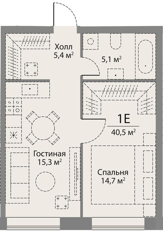1-BD Apartment Sale, 40.7 sq. m. at Stories, zhiloy kompleks Storis na Mosfilmovskoy, kvartal Kinematograficheskiy, Moscow, Russia #1 1-BD Apartment Sale, 40.7 sq. m. at Stories, zhiloy kompleks Storis na Mosfilmovskoy, kvartal Kinematograficheskiy, Moscow, Russia #1