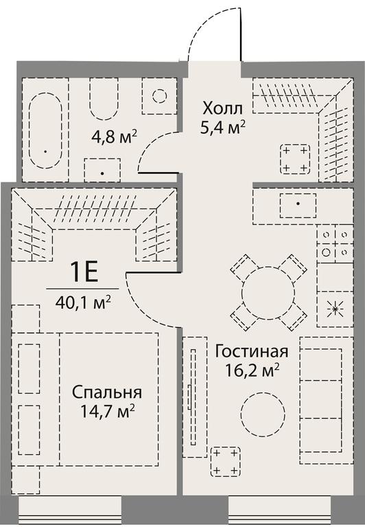 1-BD Apartment Sale, 40.1平方米 at Stories, zhiloy kompleks Storis na Mosfilmovskoy, kvartal Kinematograficheskiy, Moscow, Russia #1 1-BD Apartment Sale, 40.1平方米 at Stories, zhiloy kompleks Storis na Mosfilmovskoy, kvartal Kinematograficheskiy, Moscow, Russia #1