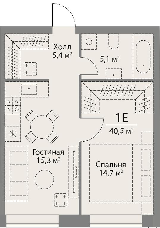 1-BD Apartment Sale, 40.7 sq. m. at Stories, zhiloy kompleks Storis na Mosfilmovskoy, kvartal Kinematograficheskiy, Moscow, Russia #1 1-BD Apartment Sale, 40.7 sq. m. at Stories, zhiloy kompleks Storis na Mosfilmovskoy, kvartal Kinematograficheskiy, Moscow, Russia #1