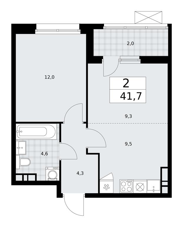 1-BD Apartment Sale, 41.7平方米 at Dzen-Kvartaly, ulitsa Aleksandry Monakhovoy, 2/3, Sosenskoye Settlement, Moscow, Russia #1 1-BD Apartment Sale, 41.7平方米 at Dzen-Kvartaly, ulitsa Aleksandry Monakhovoy, 2/3, Sosenskoye Settlement, Moscow, Russia #1