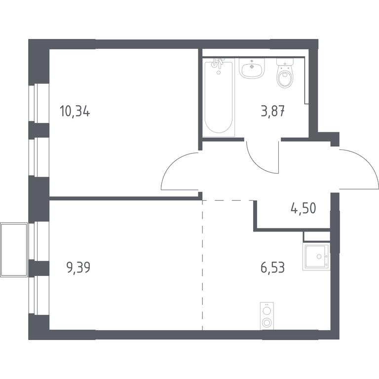 Apartment Sale, 34.63 sq. m. at Prigorod Lesnoe, Molodyozhny bulvar, 6, derevnya Misaylovo, Leninskiy City District, Moscow Region, Russia #1 Apartment Sale, 34.63 sq. m. at Prigorod Lesnoe, Molodyozhny bulvar, 6, derevnya Misaylovo, Leninskiy City District, Moscow Region, Russia #1