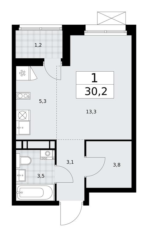 Apartment Sale, 30.2 sq. m. at Dzen-Kvartaly, ulitsa Aleksandry Monakhovoy, 2/3, Sosenskoye Settlement, Moscow, Russia #1 Apartment Sale, 30.2 sq. m. at Dzen-Kvartaly, ulitsa Aleksandry Monakhovoy, 2/3, Sosenskoye Settlement, Moscow, Russia #1