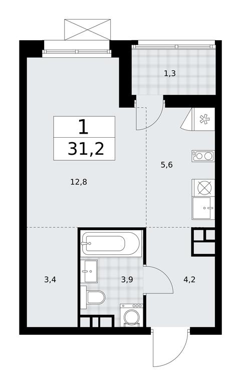 Apartment Sale, 31.2 sq. m. at Dzen-Kvartaly, ulitsa Aleksandry Monakhovoy, 2/3, Sosenskoye Settlement, Moscow, Russia #2 Apartment Sale, 31.2 sq. m. at Dzen-Kvartaly, ulitsa Aleksandry Monakhovoy, 2/3, Sosenskoye Settlement, Moscow, Russia #2
