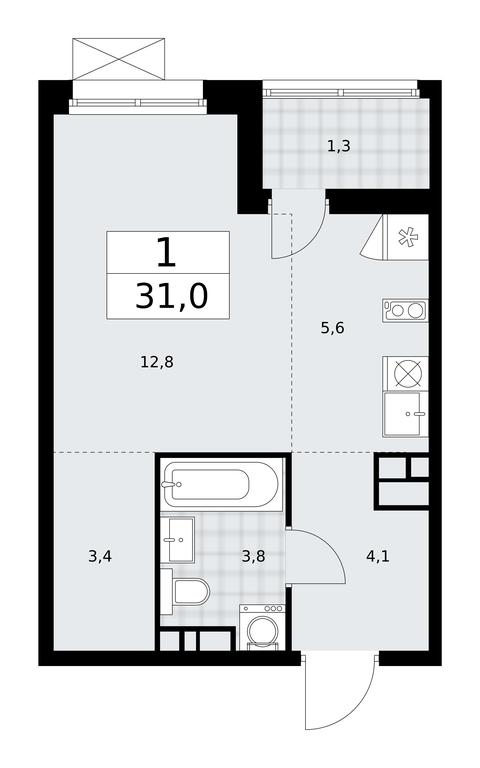Apartment Sale, 31 sq. m. at Dzen-Kvartaly, ulitsa Aleksandry Monakhovoy, 2/3, Sosenskoye Settlement, Moscow, Russia #2 Apartment Sale, 31 sq. m. at Dzen-Kvartaly, ulitsa Aleksandry Monakhovoy, 2/3, Sosenskoye Settlement, Moscow, Russia #2