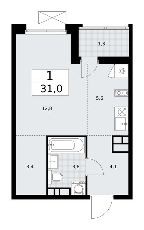 Apartment Sale, 31 sq. m. at Dzen-Kvartaly, ulitsa Aleksandry Monakhovoy, 2/3, Sosenskoye Settlement, Moscow, Russia #2 Apartment Sale, 31 sq. m. at Dzen-Kvartaly, ulitsa Aleksandry Monakhovoy, 2/3, Sosenskoye Settlement, Moscow, Russia #2
