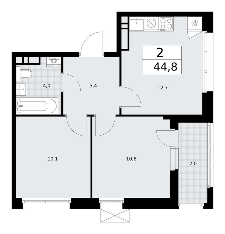 1-BD Apartment Sale, 44.8 sq. m. at Dzen-Kvartaly, ulitsa Aleksandry Monakhovoy, 2/3, Sosenskoye Settlement, Moscow, Russia #2 1-BD Apartment Sale, 44.8 sq. m. at Dzen-Kvartaly, ulitsa Aleksandry Monakhovoy, 2/3, Sosenskoye Settlement, Moscow, Russia #2