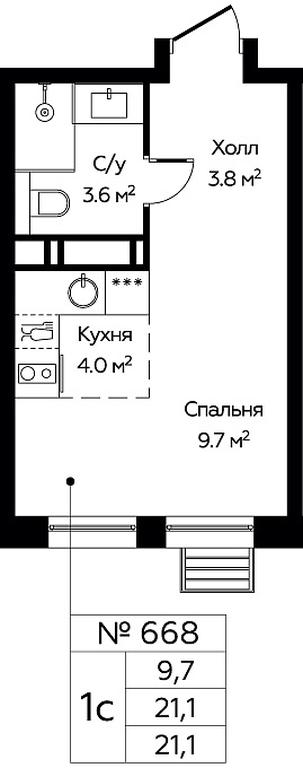Apartment Sale, 21.1平方米 at Eko Bunino, prospekt Kuprina, 34к1, Sosenskoye Settlement, Moscow, Russia #1 Apartment Sale, 21.1平方米 at Eko Bunino, prospekt Kuprina, 34к1, Sosenskoye Settlement, Moscow, Russia #1