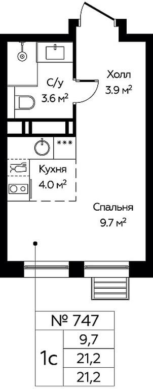Apartment Sale, 21.2平方米 at Eko Bunino, prospekt Kuprina, 34к1, Sosenskoye Settlement, Moscow, Russia #1 Apartment Sale, 21.2平方米 at Eko Bunino, prospekt Kuprina, 34к1, Sosenskoye Settlement, Moscow, Russia #1