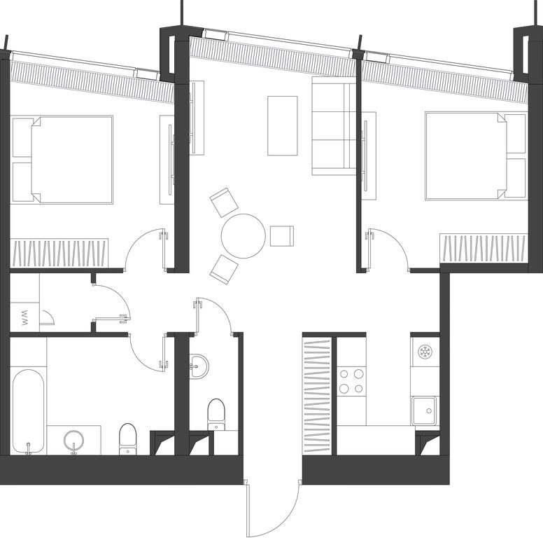 2-BD Apartment Sale, 73.7平方米 at Dom Dau, 1st Krasnogvardeysky Drive, 12с6, Moscow, Russia #1 2-BD Apartment Sale, 73.7平方米 at Dom Dau, 1st Krasnogvardeysky Drive, 12с6, Moscow, Russia #1