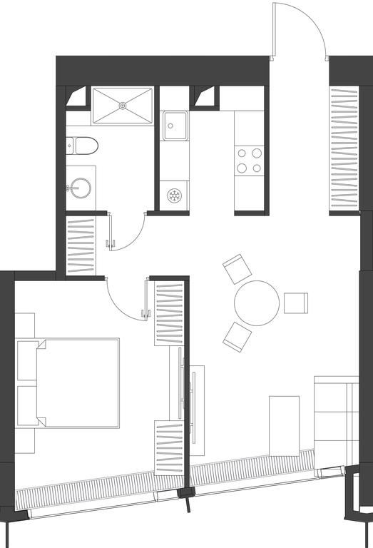 1-BD Apartment Sale, 50.71 sq. m. at Dom Dau, 1st Krasnogvardeysky Drive, 12с6, Moscow, Russia #1 1-BD Apartment Sale, 50.71 sq. m. at Dom Dau, 1st Krasnogvardeysky Drive, 12с6, Moscow, Russia #1