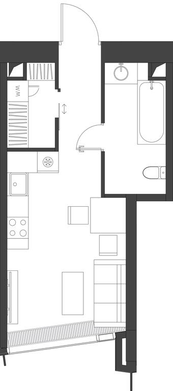 Apartment Sale, 29.87平方米 at Dom Dau, 1st Krasnogvardeysky Drive, 12с6, Moscow, Russia #1 Apartment Sale, 29.87平方米 at Dom Dau, 1st Krasnogvardeysky Drive, 12с6, Moscow, Russia #1