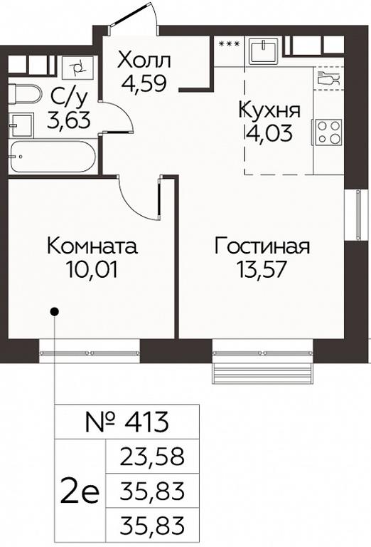 Продажа 1-комн. квартиры, 35,83 м² в ЖК «Квартал Румянцево», улица Адмирала Корнилова, с1, поселение Мосрентген, Москва, Россия #1 Продажа 1-комн. квартиры, 35,83 м² в ЖК «Квартал Румянцево», улица Адмирала Корнилова, с1, поселение Мосрентген, Москва, Россия #1
