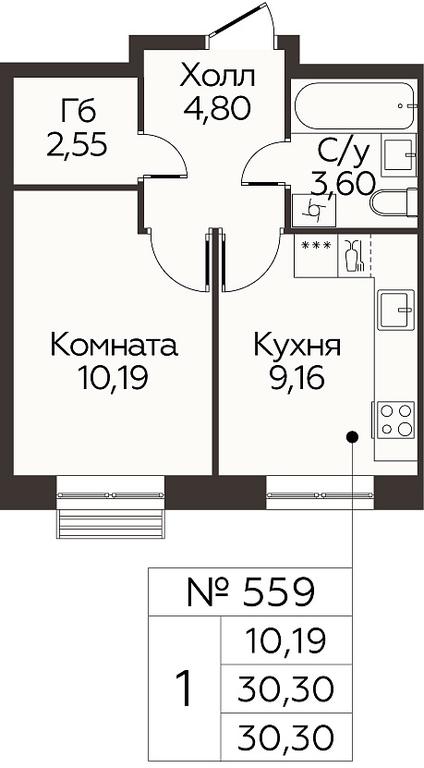 Apartment Sale, 30.3平方米 at Kvartal Rumyantsevo, ulitsa Admirala Kornilova, с1, Mosrentgen Settlement, Moscow, Russia #1 Apartment Sale, 30.3平方米 at Kvartal Rumyantsevo, ulitsa Admirala Kornilova, с1, Mosrentgen Settlement, Moscow, Russia #1