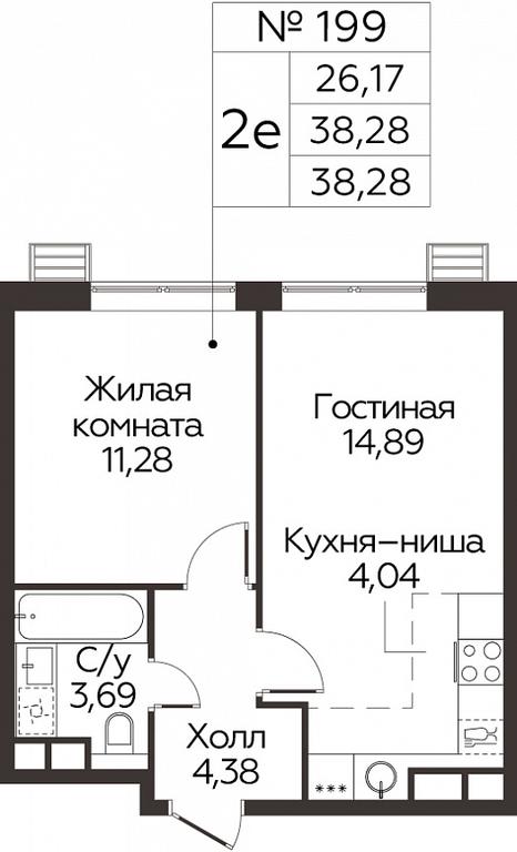 1-BD Apartment Sale, 38.28 sq. m. at Kvartal Rumyantsevo, ulitsa Admirala Kornilova, с1, Mosrentgen Settlement, Moscow, Russia #1 1-BD Apartment Sale, 38.28 sq. m. at Kvartal Rumyantsevo, ulitsa Admirala Kornilova, с1, Mosrentgen Settlement, Moscow, Russia #1