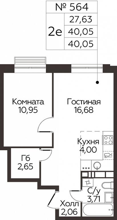 1-BD Apartment Sale, 40.05平方米 at Kvartal Rumyantsevo, ulitsa Admirala Kornilova, с1, Mosrentgen Settlement, Moscow, Russia #1 1-BD Apartment Sale, 40.05平方米 at Kvartal Rumyantsevo, ulitsa Admirala Kornilova, с1, Mosrentgen Settlement, Moscow, Russia #1