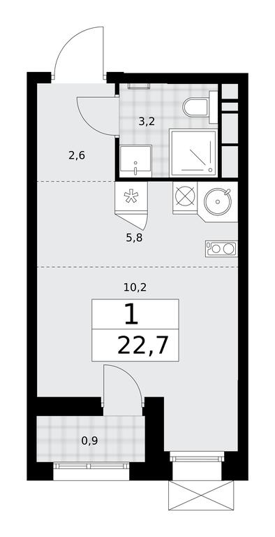 Apartment Sale, 22.7 sq. m. at Buninskie Kvartaly, Akademika Semyonova Street, 22, Moscow, Russia #1 Apartment Sale, 22.7 sq. m. at Buninskie Kvartaly, Akademika Semyonova Street, 22, Moscow, Russia #1