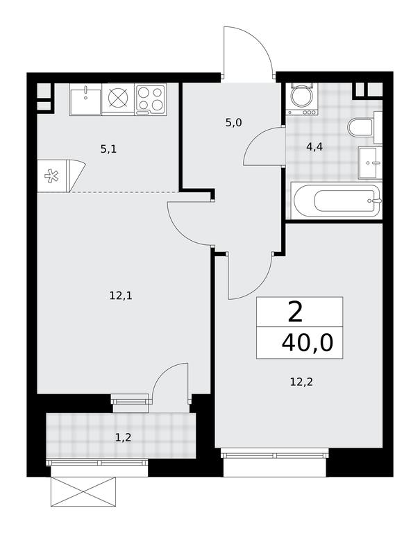 1-BD Apartment Sale, 40平方米 at Buninskie Kvartaly, Akademika Semyonova Street, 22, Moscow, Russia #1 1-BD Apartment Sale, 40平方米 at Buninskie Kvartaly, Akademika Semyonova Street, 22, Moscow, Russia #1