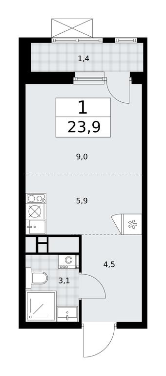 Apartment Sale, 23.9 sq. m. at Skandinaviya, Skandinaviya Residential Complex, Sosenskoye Settlement, Moscow, Russia #2 Apartment Sale, 23.9 sq. m. at Skandinaviya, Skandinaviya Residential Complex, Sosenskoye Settlement, Moscow, Russia #2