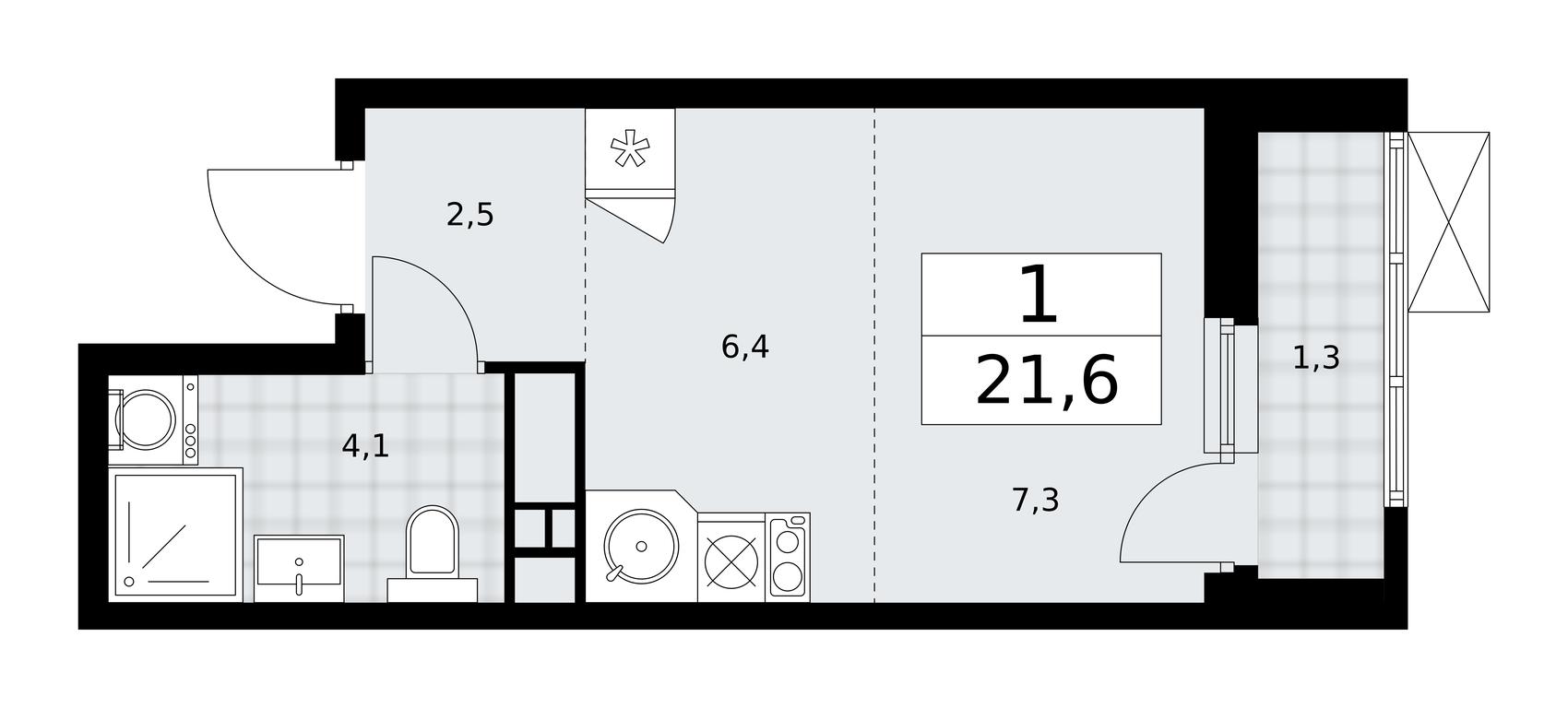 Apartment Sale, 21.6 sq. m. at Skandinaviya, Skandinaviya Residential Complex, Sosenskoye Settlement, Moscow, Russia #2