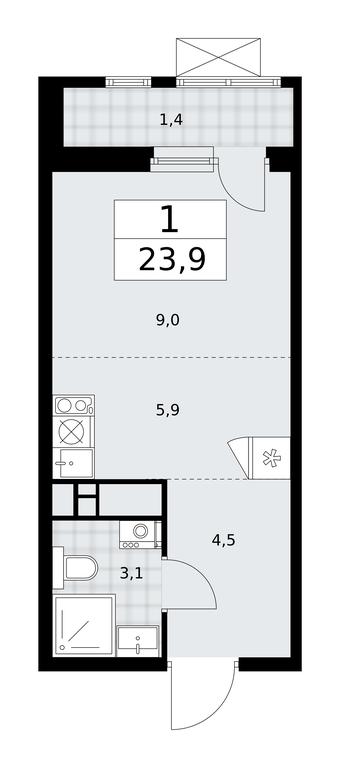 Apartment Sale, 23.9 sq. m. at Skandinaviya, Skandinaviya Residential Complex, Sosenskoye Settlement, Moscow, Russia #1 Apartment Sale, 23.9 sq. m. at Skandinaviya, Skandinaviya Residential Complex, Sosenskoye Settlement, Moscow, Russia #1