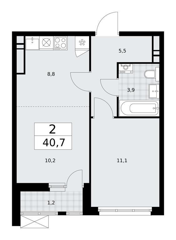 1-BD Apartment Sale, 40.7 sq. m. at Skandinaviya, Skandinaviya Residential Complex, Sosenskoye Settlement, Moscow, Russia #1 1-BD Apartment Sale, 40.7 sq. m. at Skandinaviya, Skandinaviya Residential Complex, Sosenskoye Settlement, Moscow, Russia #1