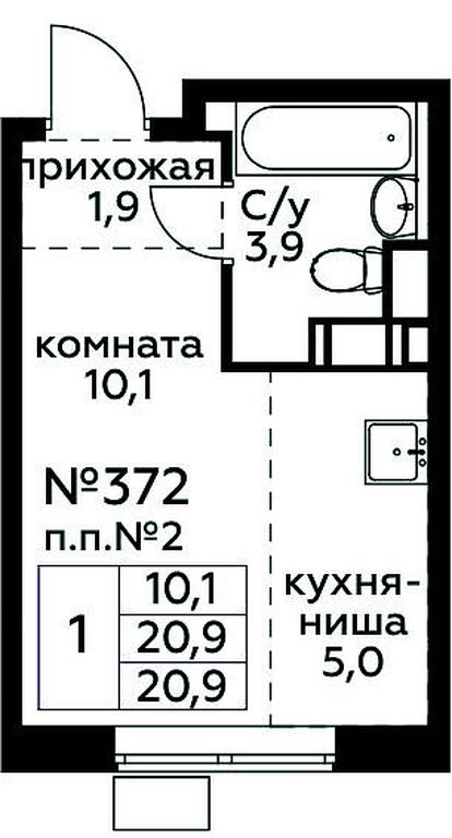 Продажа квартиры, 20,9 м² в ЖК «Цветочные Поляны», квартал № 23, поселение Филимонковское, Москва, Россия #1 Продажа квартиры, 20,9 м² в ЖК «Цветочные Поляны», квартал № 23, поселение Филимонковское, Москва, Россия #1