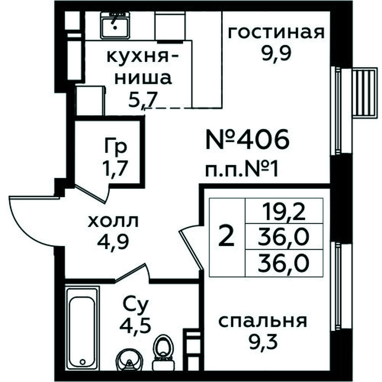 1-BD Apartment Sale, 36 sq. m. at Eko Bunino, prospekt Kuprina, 34к1, Sosenskoye Settlement, Moscow, Russia #1 1-BD Apartment Sale, 36 sq. m. at Eko Bunino, prospekt Kuprina, 34к1, Sosenskoye Settlement, Moscow, Russia #1