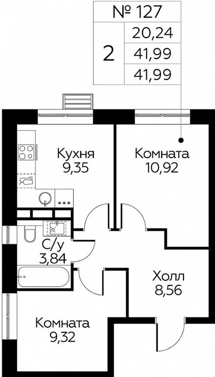 1-BD Apartment Sale, 41.99 sq. m. at Eko Bunino, prospekt Kuprina, 34к1, Sosenskoye Settlement, Moscow, Russia #1 1-BD Apartment Sale, 41.99 sq. m. at Eko Bunino, prospekt Kuprina, 34к1, Sosenskoye Settlement, Moscow, Russia #1