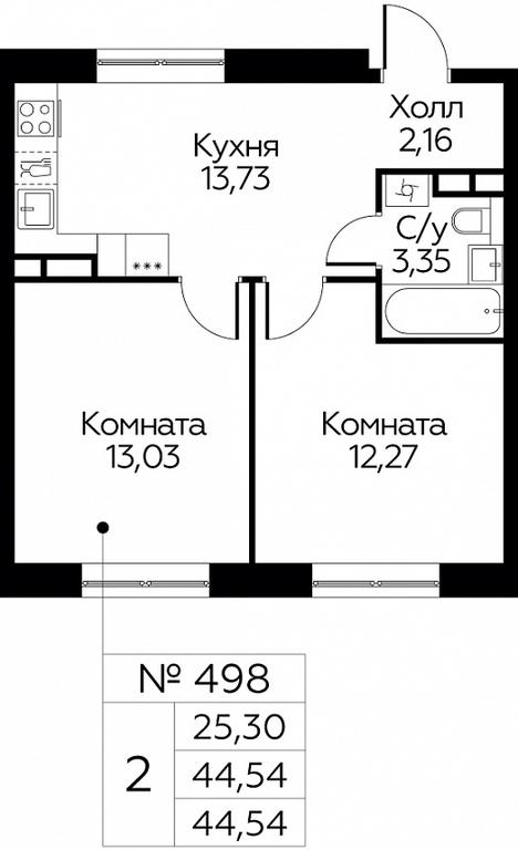 1-BD Apartment Sale, 44.54 sq. m. at Eko Bunino, prospekt Kuprina, 34к1, Sosenskoye Settlement, Moscow, Russia #1 1-BD Apartment Sale, 44.54 sq. m. at Eko Bunino, prospekt Kuprina, 34к1, Sosenskoye Settlement, Moscow, Russia #1