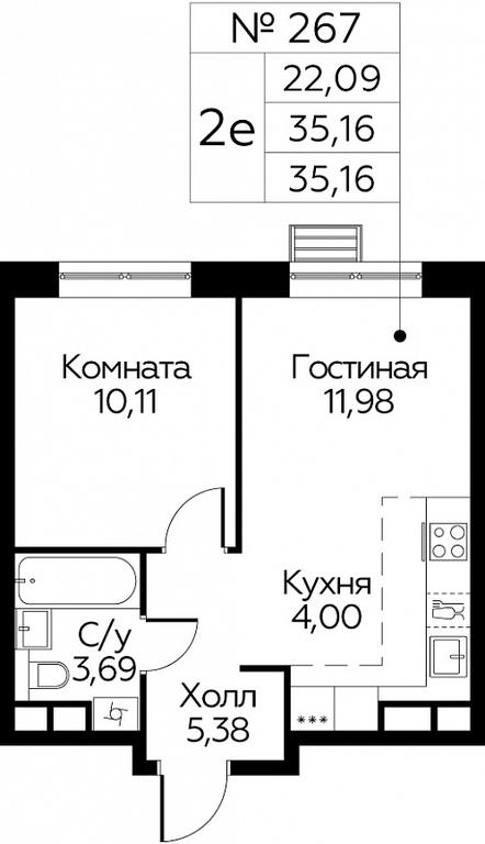 1-BD Apartment Sale, 35.16 sq. m. at Eko Bunino, prospekt Kuprina, 34к1, Sosenskoye Settlement, Moscow, Russia #1 1-BD Apartment Sale, 35.16 sq. m. at Eko Bunino, prospekt Kuprina, 34к1, Sosenskoye Settlement, Moscow, Russia #1
