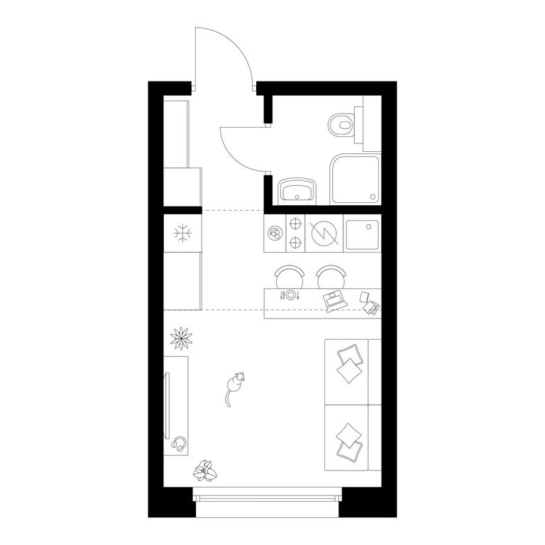 Apartment Sale, 19.4 sq. m. at Polar, Polyarnaya Street, 39Б, Moscow, Russia #2 Apartment Sale, 19.4 sq. m. at Polar, Polyarnaya Street, 39Б, Moscow, Russia #2