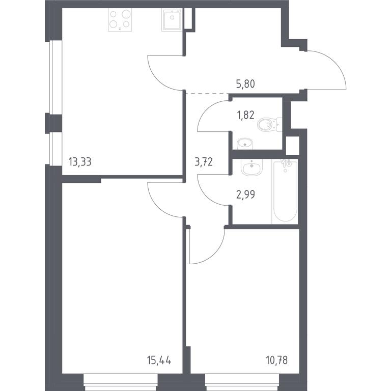1-BD Apartment Sale, 53.88 sq. m. at Podolskie Kvartaly, zhiloy kompleks Podolskiye Kvartaly, Ryazanovskoe Settlement, Moscow, Russia #1 1-BD Apartment Sale, 53.88 sq. m. at Podolskie Kvartaly, zhiloy kompleks Podolskiye Kvartaly, Ryazanovskoe Settlement, Moscow, Russia #1