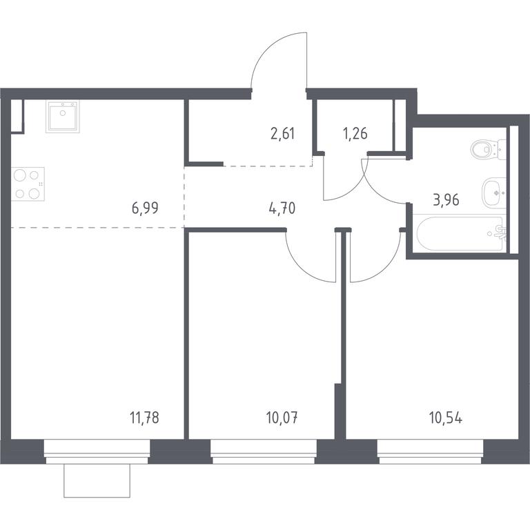 Продажа 1-комн. квартиры, 51,91 м² в ЖК «Подольские Кварталы», жилой комплекс Подольские Кварталы, поселение Рязановское, Москва, Россия #1 Продажа 1-комн. квартиры, 51,91 м² в ЖК «Подольские Кварталы», жилой комплекс Подольские Кварталы, поселение Рязановское, Москва, Россия #1