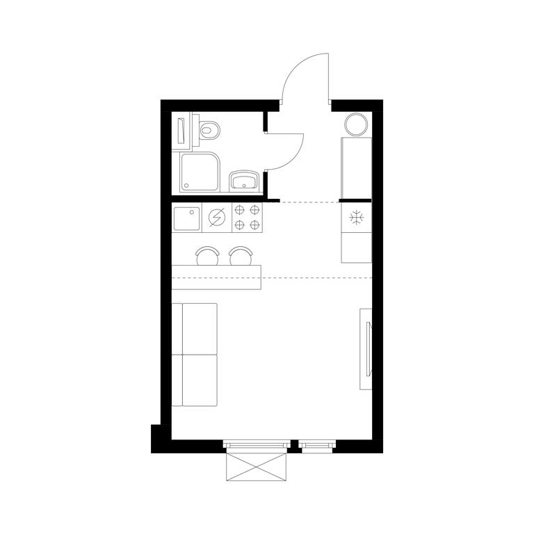 Apartment Sale, 24.8平方米 at Yaroslavskij kvartal, Yaroslavskiy Drive, 116, Korolyov, Moscow Region, Russia #1 Apartment Sale, 24.8平方米 at Yaroslavskij kvartal, Yaroslavskiy Drive, 116, Korolyov, Moscow Region, Russia #1