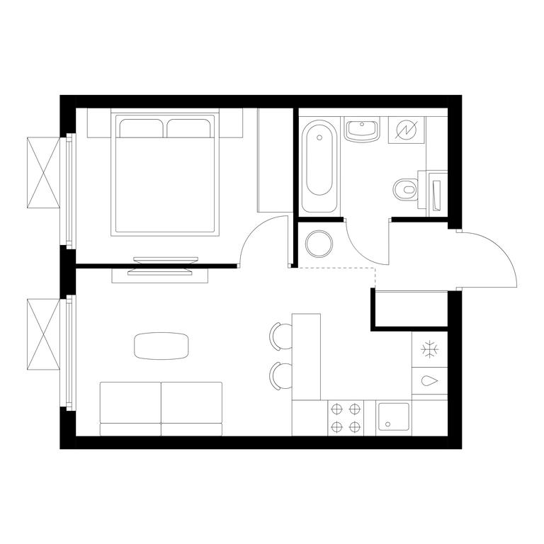 1-BD Apartment Sale, 32.3平方米 at Yaroslavskij kvartal, Yaroslavskiy Drive, 116, Korolyov, Moscow Region, Russia #1 1-BD Apartment Sale, 32.3平方米 at Yaroslavskij kvartal, Yaroslavskiy Drive, 116, Korolyov, Moscow Region, Russia #1