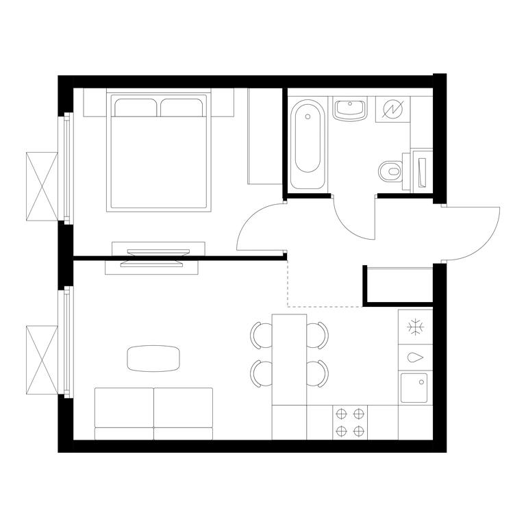 1-BD Apartment Sale, 36.3 sq. m. at Yaroslavskiy, 16th Microdistrict, Mytischi, Moscow Region, Russia #1 1-BD Apartment Sale, 36.3 sq. m. at Yaroslavskiy, 16th Microdistrict, Mytischi, Moscow Region, Russia #1