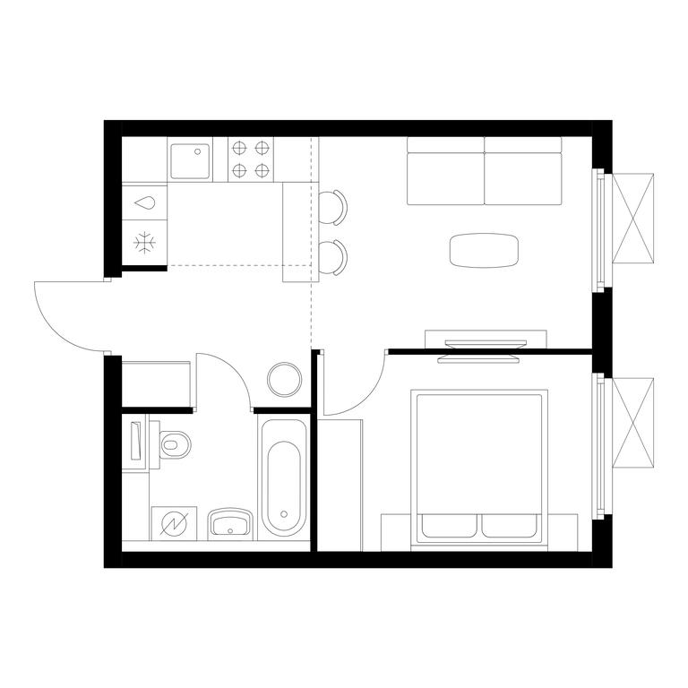 1-BD Apartment Sale, 32.6 sq. m. at Yaroslavskiy, 16th Microdistrict, Mytischi, Moscow Region, Russia #1 1-BD Apartment Sale, 32.6 sq. m. at Yaroslavskiy, 16th Microdistrict, Mytischi, Moscow Region, Russia #1