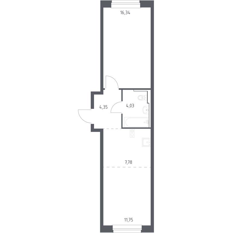 Apartment Sale, 44.25 sq. m. at Novoe Vnukovo, kvartal № 38, Kokoshkino Settlement, Moscow, Russia #1