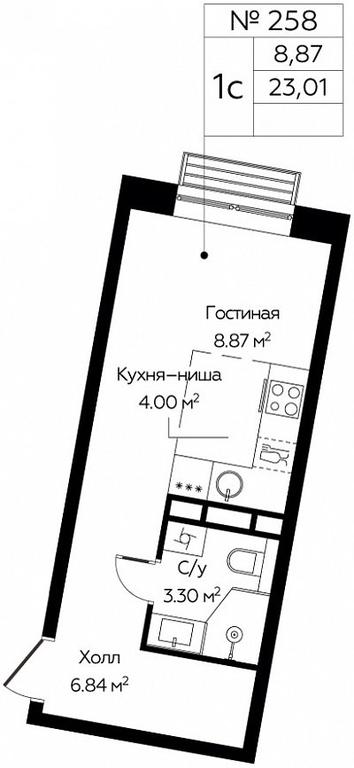 Apartment Sale, 23.01 sq. m. at Tsvetochnye Polyany City, kvartal № 165, Filimonkovskoye Municipal Formation, Moscow, Russia #1 Apartment Sale, 23.01 sq. m. at Tsvetochnye Polyany City, kvartal № 165, Filimonkovskoye Municipal Formation, Moscow, Russia #1